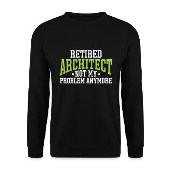 Architect's Gift, Architecture Lover - Unisex Sweatshirt - black - Front - Alina (178cm) & Michal (187cm)