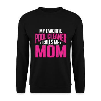 Nettoyage de piscine Travail Gardien de piscine - Sweat-shirt Unisexe - noir - Devant - Alina (178cm) & Michal (187cm)