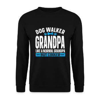 Dog Sitter Gift, Professional Dog Sitter - Unisex Sweatshirt - black - Front - Alina (178cm) & Michal (187cm)