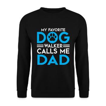 Dog Sitter Gift, Professional Dog Sitter - Unisex Sweatshirt - black - Front - Alina (178cm) & Michal (187cm)