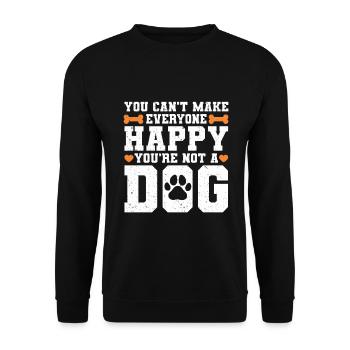 Dog Sitter Gift, Professional Dog Sitter - Unisex Sweatshirt - black - Front - Alina (178cm) & Michal (187cm)