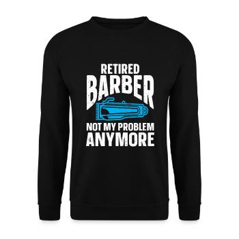Lustiges Friseur Geschenk Stylist Friseur - Unisex Pullover - Schwarz - Vorne - Alina (178cm) & Michal (187cm)
