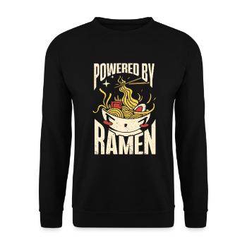 Ramen Cadeau Soupe de nouilles japonaises Ramen - Sweat-shirt Unisexe - noir - Devant - Alina (178cm) & Michal (187cm)