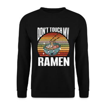 Ramen Cadeau Soupe de nouilles japonaises Ramen - Sweat-shirt Unisexe - noir - Devant - Alina (178cm) & Michal (187cm)