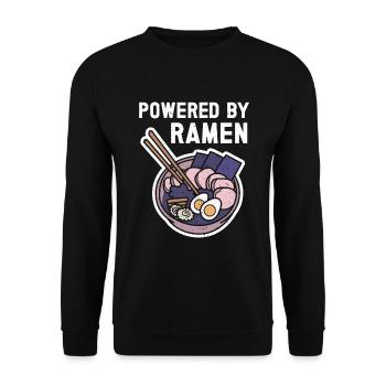 Ramen Geschenk Japanische Nudelsuppe Ramen - Unisex Pullover - Schwarz - Vorne - Alina (178cm) & Michal (187cm)