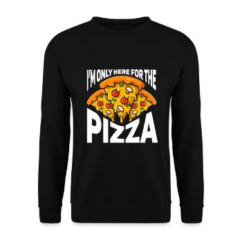 Pizza Italy Food Pizza Maker - Unisex Sweatshirt - black - Front - Alina (178cm) & Michal (187cm)
