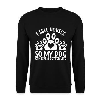 Real Estate Agents Real Estate Agents - Unisex Sweatshirt - black - Front - Alina (178cm) & Michal (187cm)