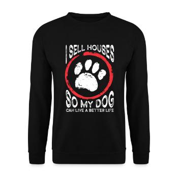 Real Estate Agents Real Estate Agents - Unisex Sweatshirt - black - Front - Alina (178cm) & Michal (187cm)