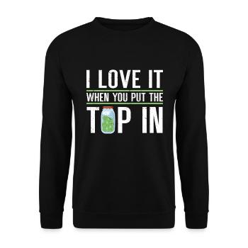 Bartender Gift Job Waiter Bartender - Unisex Sweatshirt - black - Front - Alina (178cm) & Michal (187cm)