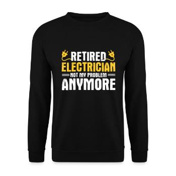 Elektriker Geschenk - Unisex Pullover - Schwarz - Vorne - Alina (178cm) & Michal (187cm)