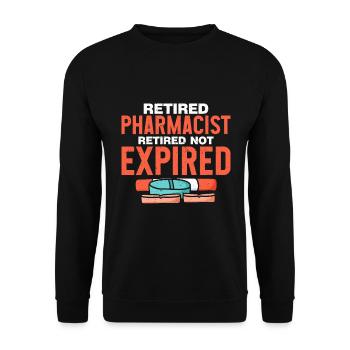 Apotheker Geschenk Apotheke - Unisex Pullover - Schwarz - Vorne - Alina (178cm) & Michal (187cm)