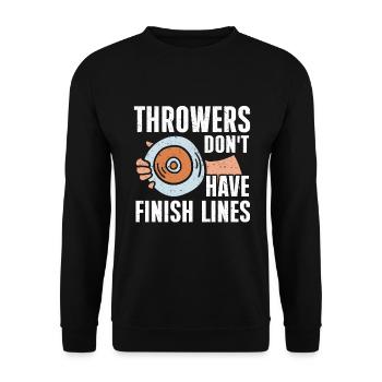 Lanceur de disque Athlétisme Lancer du disque - Sweat-shirt Unisexe - noir - Devant - Alina (178cm) & Michal (187cm)