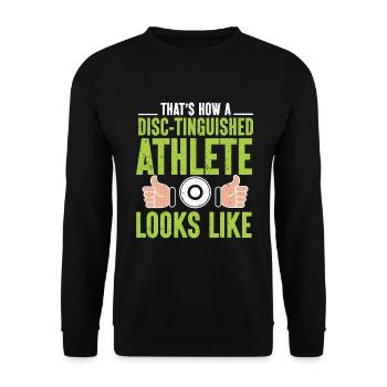 Lanceur de disque Athlétisme Lancer du disque - Sweat-shirt Unisexe - noir - Devant - Alina (178cm) & Michal (187cm)