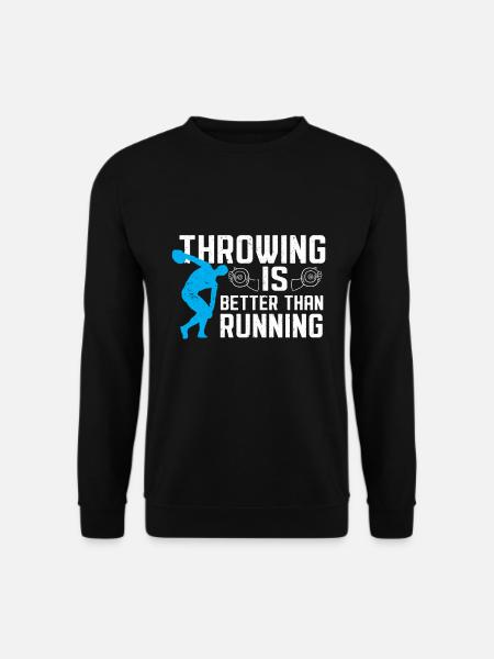 Discus thrower Athletics Disc throw - Unisex Sweatshirt - black