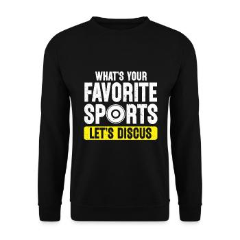 Lanceur de disque Athlétisme Lancer du disque - Sweat-shirt Unisexe - noir - Devant - Alina (178cm) & Michal (187cm)