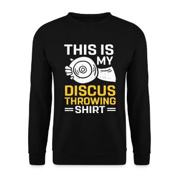 Lanceur de disque Athlétisme Lancer du disque - Sweat-shirt Unisexe - noir - Devant - Alina (178cm) & Michal (187cm)