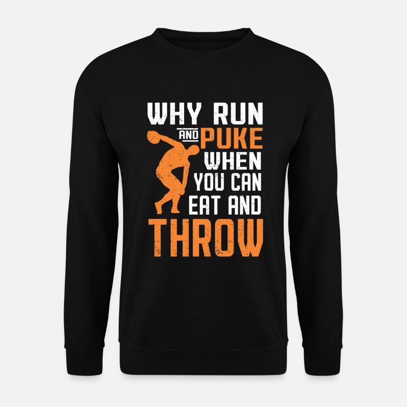 Discus thrower Athletics Disc throw - Unisex Sweatshirt - black