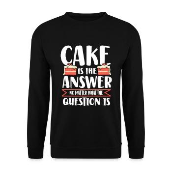 Chef Pâtissier Pâtisserie Boulanger Pâtisserie Pâtisserie - Sweat-shirt Unisexe - noir - Devant - Alina (178cm) & Michal (187cm)
