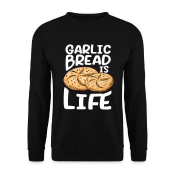 Bread Baking Bakery Baker - Unisex Sweatshirt - black - Front - Alina (178cm) & Michal (187cm)