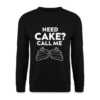 Chef Pâtissier Pâtisserie Boulanger Pâtisserie Pâtisserie - Sweat-shirt Unisexe - noir - Devant - Alina (178cm) & Michal (187cm)