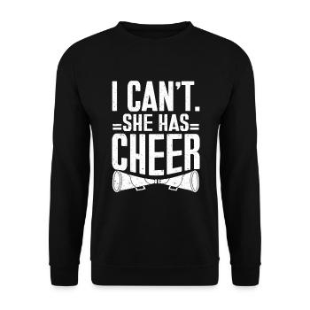 Cheerleader Cheerleading Cheer - Unisex Pullover - Schwarz - Vorne - Alina (178cm) & Michal (187cm)