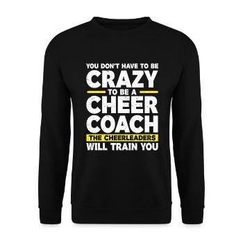 Cheerleader Cheerleading Cheer Trainer - Unisex Pullover - Schwarz - Vorne - Alina (178cm) & Michal (187cm)
