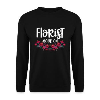 Cadeau de fleuriste, Designer Floral disant, fleuriste - Sweat-shirt Unisexe - noir - Devant - Alina (178cm) & Michal (187cm)