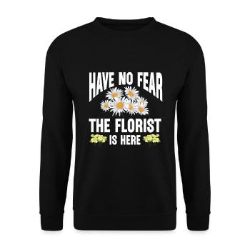 Cadeau de fleuriste, Designer Floral disant, fleuriste - Sweat-shirt Unisexe - noir - Devant - Alina (178cm) & Michal (187cm)