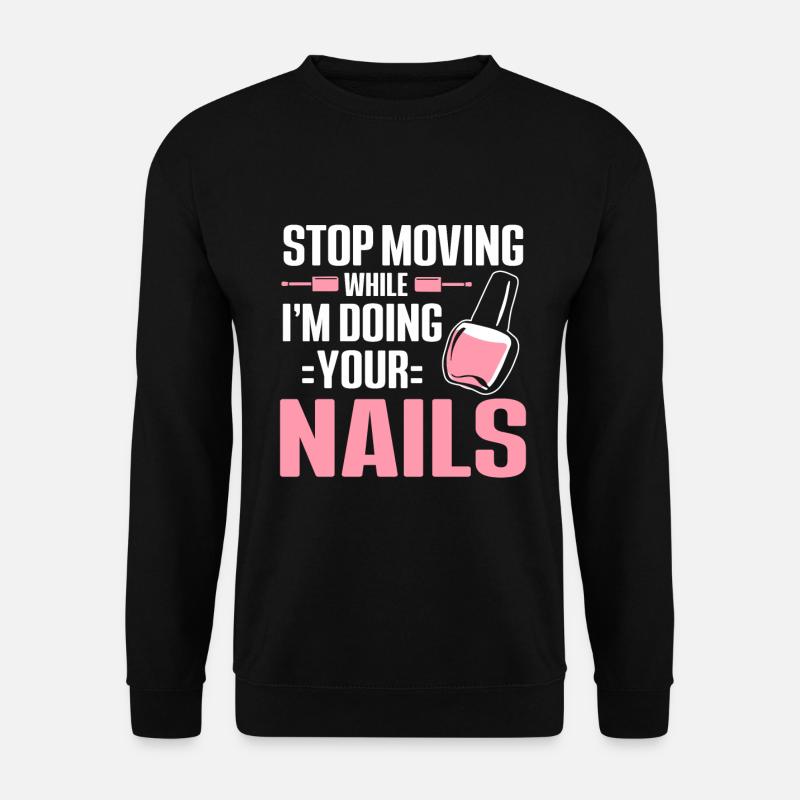 Technicienne ongulaire Salon de manucure Nail Tech - Sweat-shirt Unisexe - noir