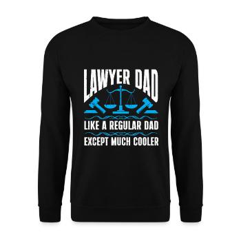 Avocat cadeau faculté de droit étudiant humour avocat - Sweat-shirt Unisexe - noir - Devant - Alina (178cm) & Michal (187cm)