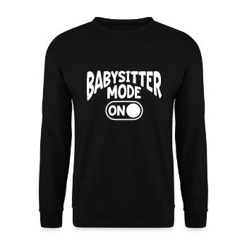 Nanny Daycare Babysitter - Unisex Sweatshirt - black - Front - Alina (178cm) & Michal (187cm)