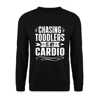 Nanny Daycare Babysitter - Unisex Sweatshirt - black - Front - Alina (178cm) & Michal (187cm)