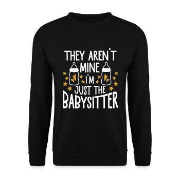 Nanny Daycare Babysitter - Unisex Sweatshirt - black - Front - Alina (178cm) & Michal (187cm)
