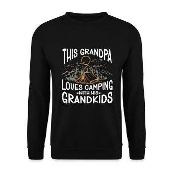Camping Cadeau Campfire Nature Camper - Sweat-shirt Unisexe - noir - Devant - Alina (178cm) & Michal (187cm)