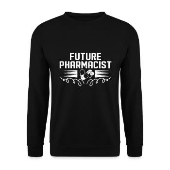 Apotheker Abschluss Medizin Apotheke - Unisex Pullover - Schwarz - Vorne - Alina (178cm) & Michal (187cm)