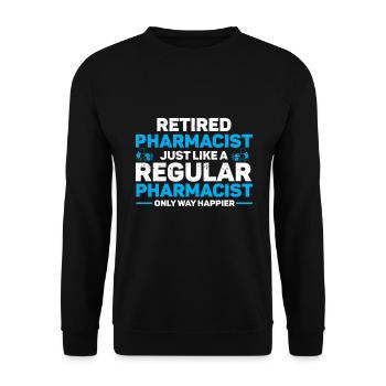 Apotheker Abschluss Medizin Apotheke - Unisex Pullover - Schwarz - Vorne - Alina (178cm) & Michal (187cm)