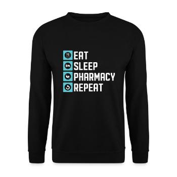 Apotheker Abschluss Medizin Apotheke - Unisex Pullover - Schwarz - Vorne - Alina (178cm) & Michal (187cm)