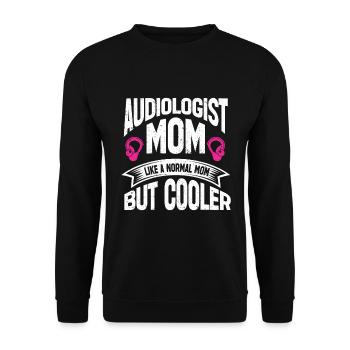 Audiology Audiologists - Unisex Sweatshirt - black - Front - Alina (178cm) & Michal (187cm)