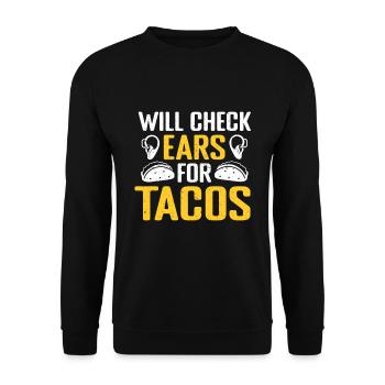 Audiology Audiologists - Unisex Sweatshirt - black - Front - Alina (178cm) & Michal (187cm)