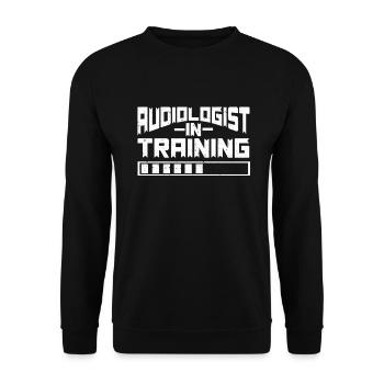 Audiology Audiologists - Unisex Sweatshirt - black - Front - Alina (178cm) & Michal (187cm)