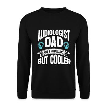 Audiology Audiologists - Unisex Sweatshirt - black - Front - Alina (178cm) & Michal (187cm)