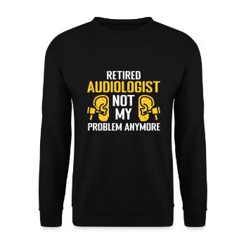 Audiology Audiologists - Unisex Sweatshirt - black - Front - Alina (178cm) & Michal (187cm)