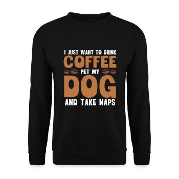 Barista Coffee - Unisex Sweatshirt - black - Front - Alina (178cm) & Michal (187cm)