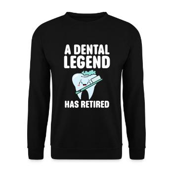 Dentist Student Degree Teeth Dentistry - Unisex Sweatshirt - black - Front - Alina (178cm) & Michal (187cm)