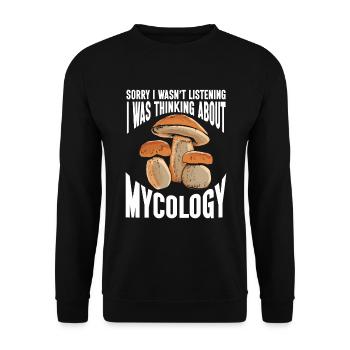 Pilz Mykologie Mykologe Sammler - Unisex Pullover - Schwarz - Vorne - Alina (178cm) & Michal (187cm)