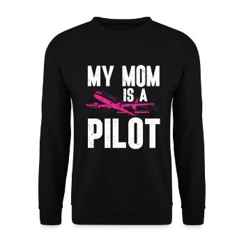 Pilot Quote Flight Lover Aircraft Aviation - Unisex Sweatshirt - black - Front - Alina (178cm) & Michal (187cm)