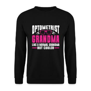 Optometrist Optiker Optometrie - Unisex Pullover - Schwarz - Vorne - Alina (178cm) & Michal (187cm)