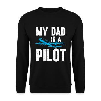 Pilot Quote Flight Lover Aircraft Aviation - Unisex Sweatshirt - black - Front - Alina (178cm) & Michal (187cm)
