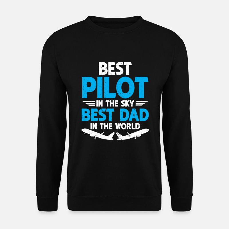 Pilot Quote Flight Lover Aircraft Aviation - Unisex Pullover - Schwarz