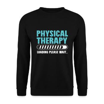Kinésithérapeute Physiothérapie - Sweat-shirt Unisexe - noir - Devant - Alina (178cm) & Michal (187cm)